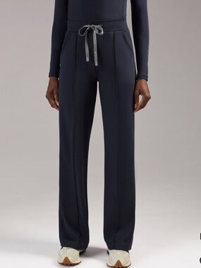 High Waisted Piedra FORMx Straight Leg Scrub Pants Navy size Medium Tall